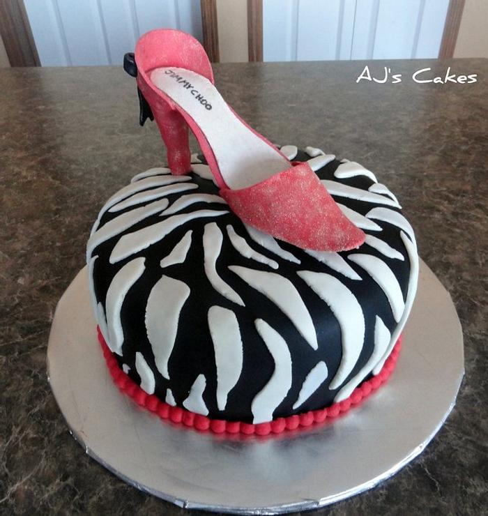 Red Shoe Cake