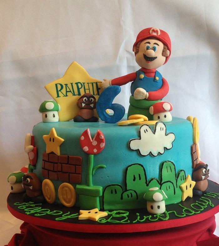 Mario Brothers Birthday Cake