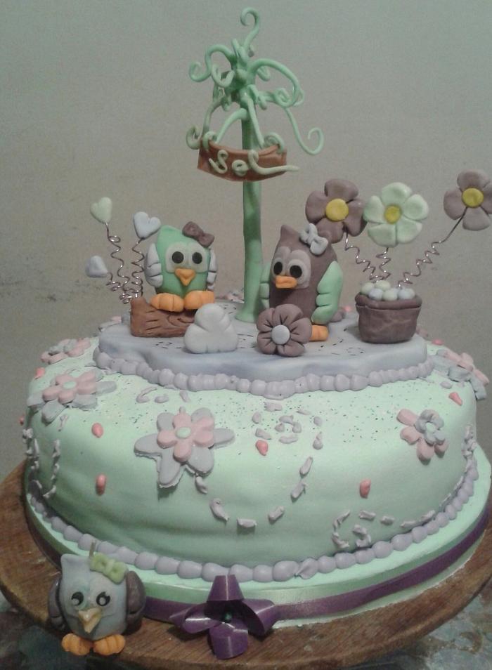 owls cake 