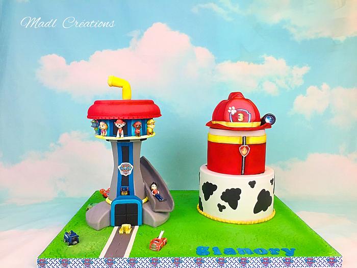 Paw Patrol cake party By Madl créations