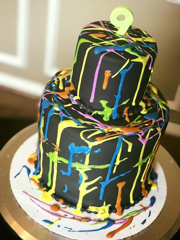 Laser tag cake