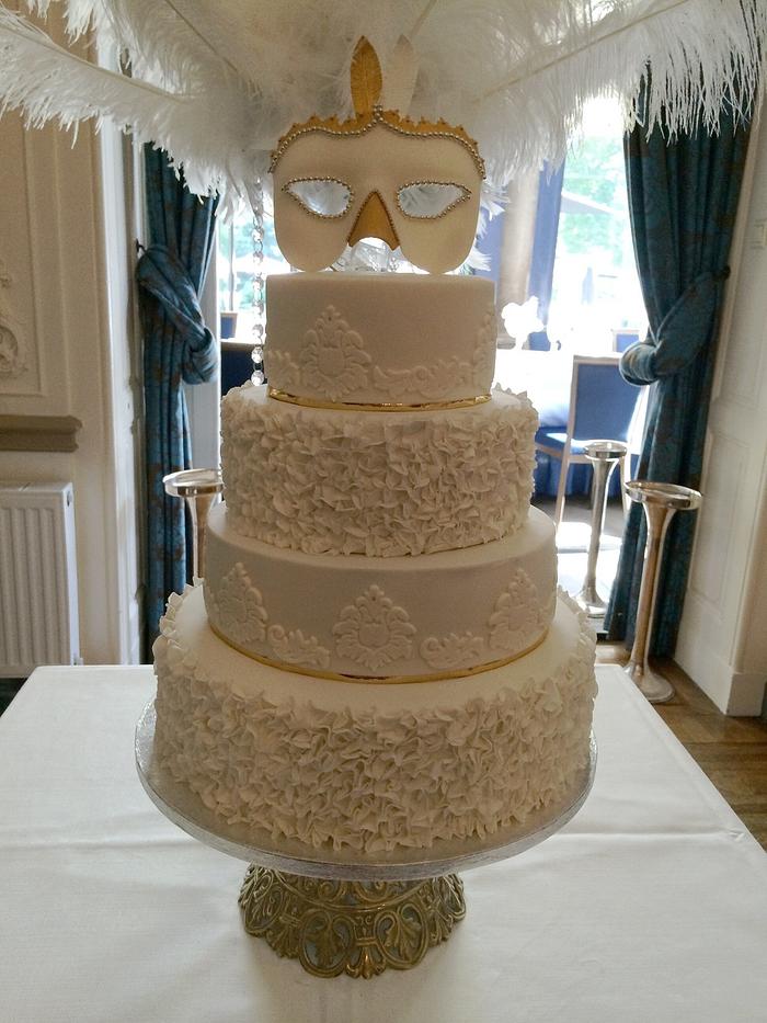 Venetian Ball Wedding Cake