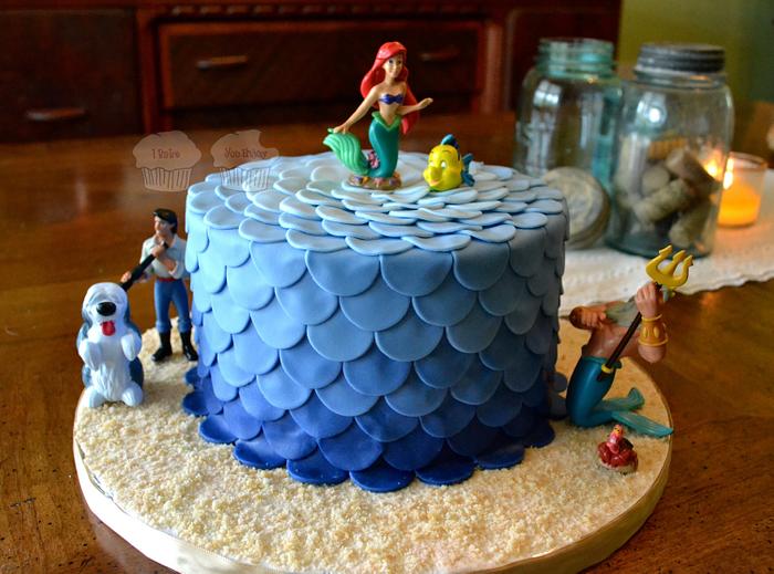 Ombre Mermaid Cake