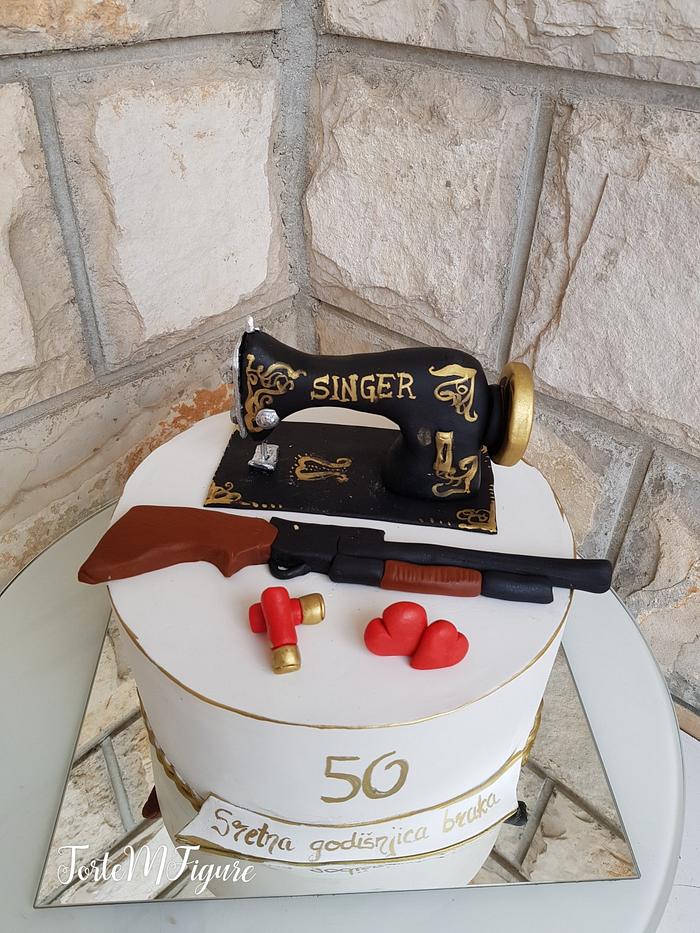 50. aniversary cake