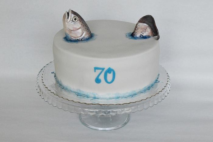 Cake for a fisherman
