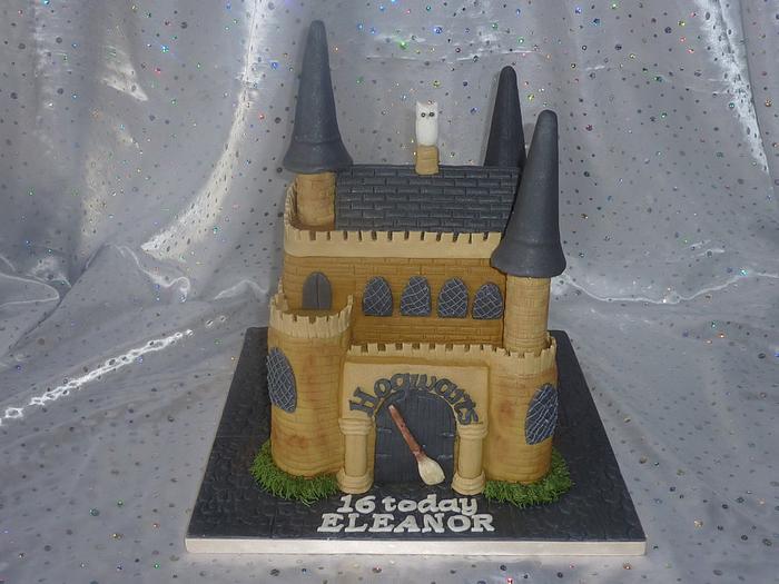 My Harry Potter style castle cake
