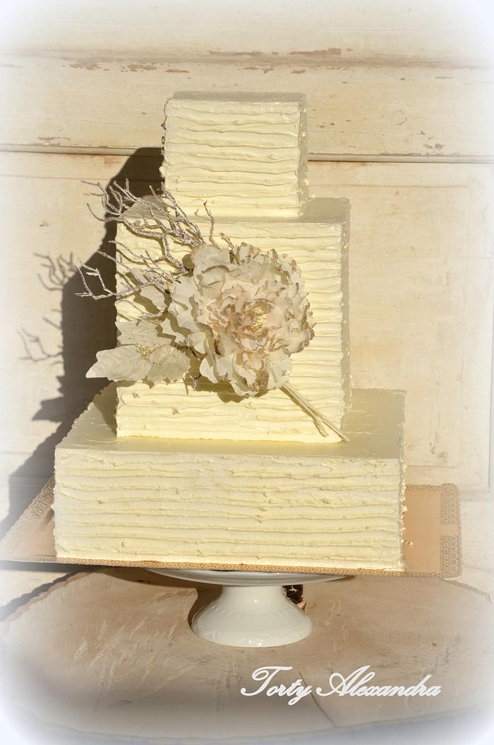 Wedding buttercrem cake