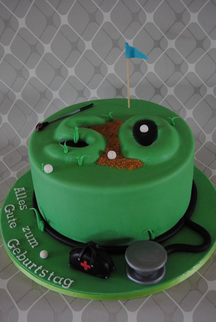 Doctors Golfer Cake