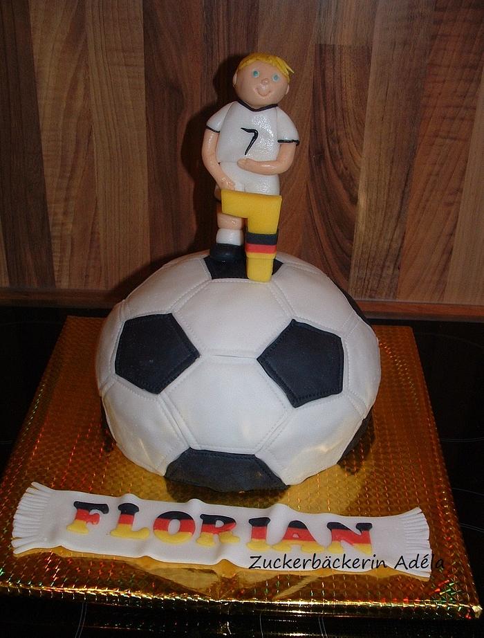 Football cake for a 7 years old german boy