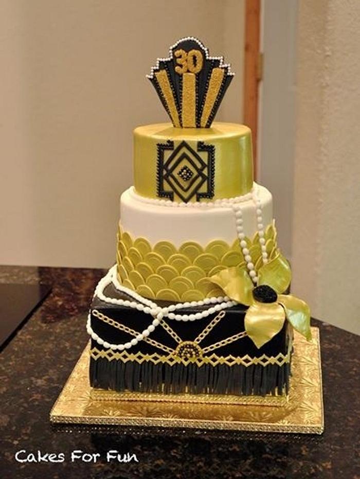 Gatsby themed Cake