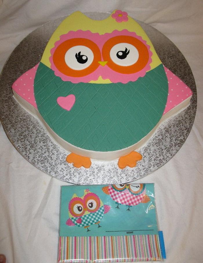 Owl Them to match Party Bags