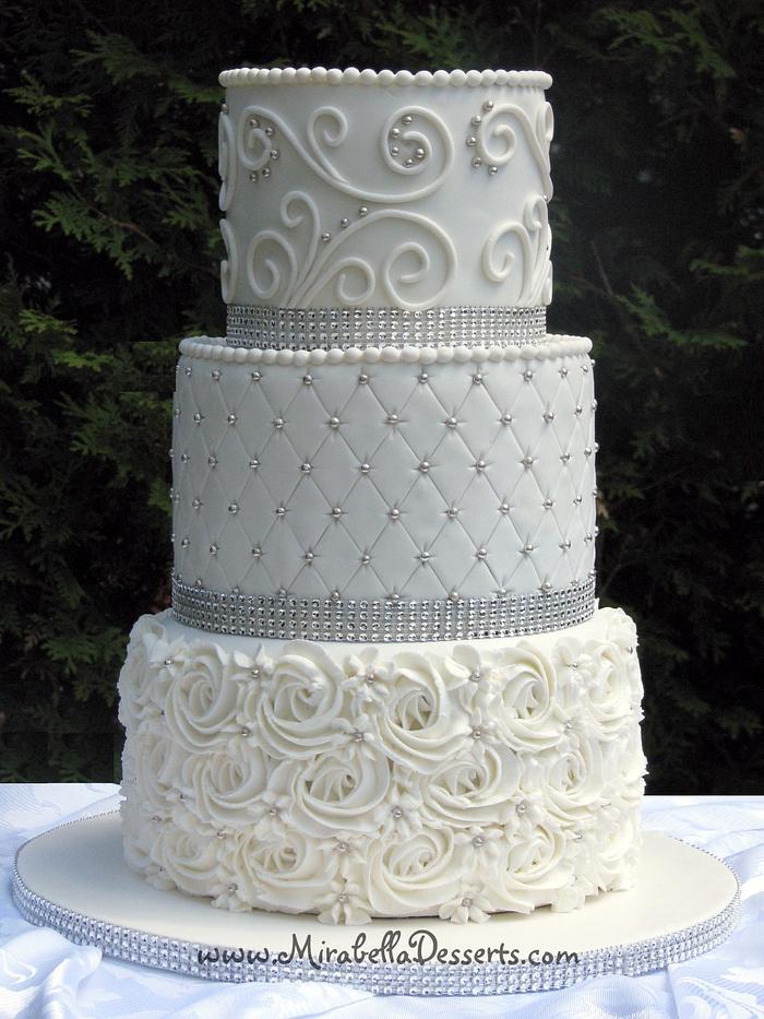 Three Tier Wedding Cake | Wedding Cakes |The Cake Store