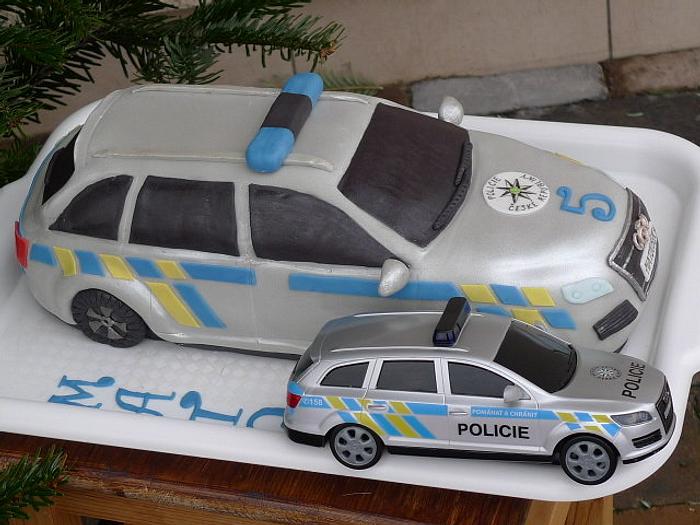 Police car by toys