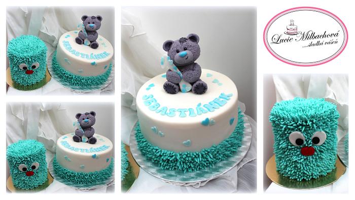 Bear and cream cake