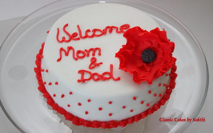 Welcome cake