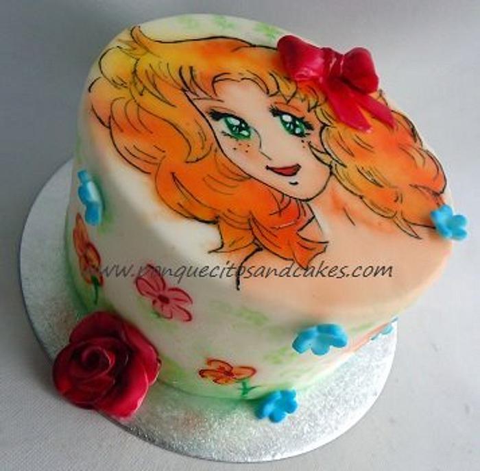 Airbrush painted Cake