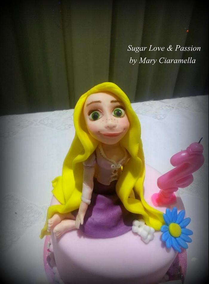 My daughter's birthday - Rapunzel cake