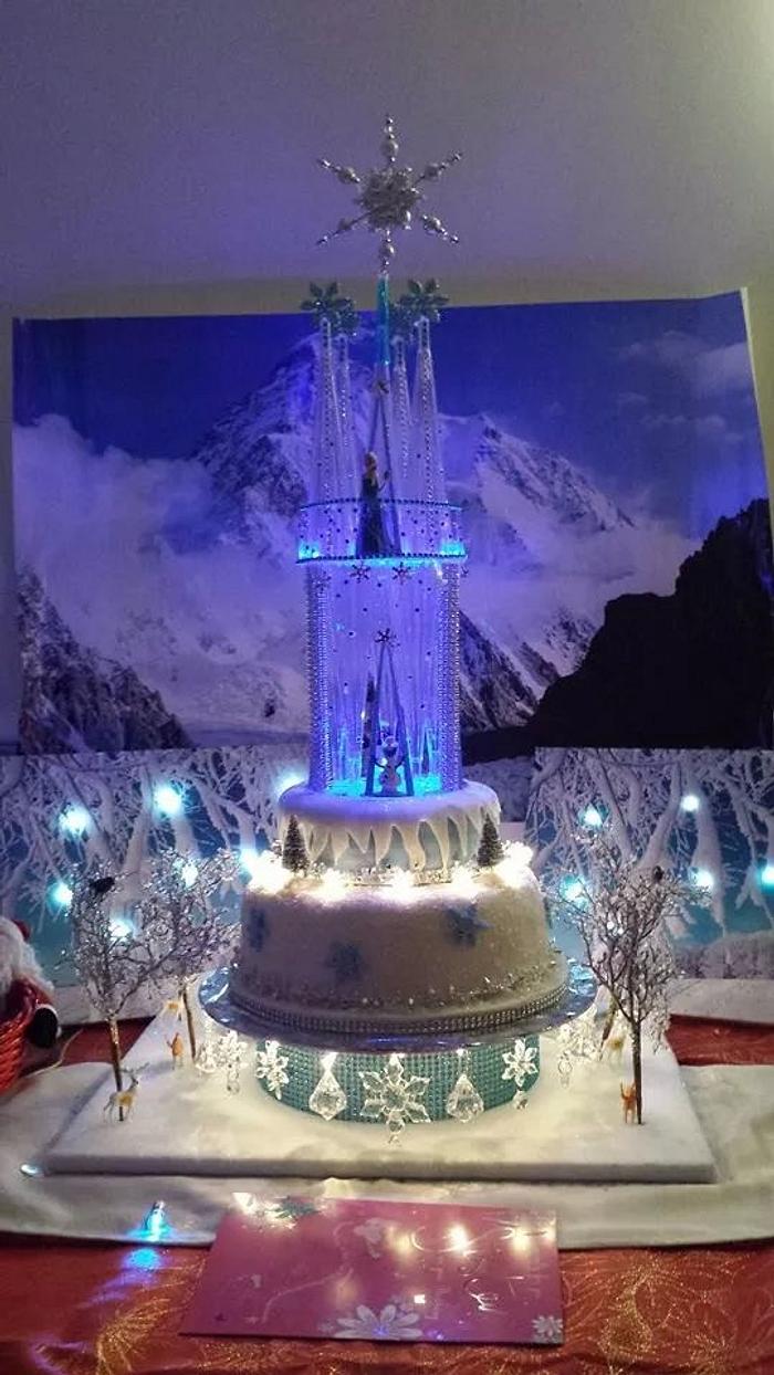 Frozen with ice castle