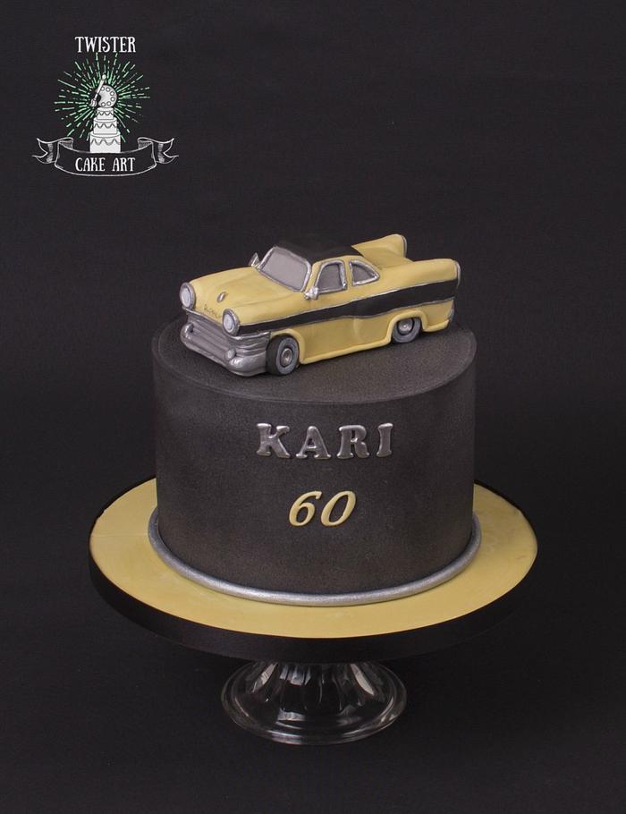 Classic car cake