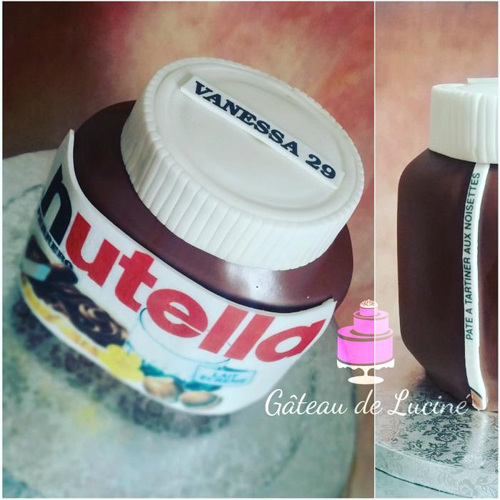 Nutella bottle (3D cake)