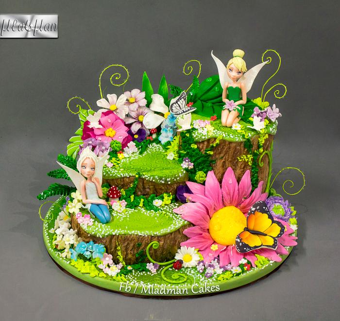 Tinker Bell Flower Cake