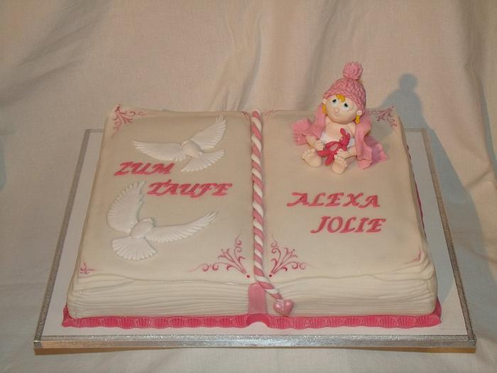 christening cake