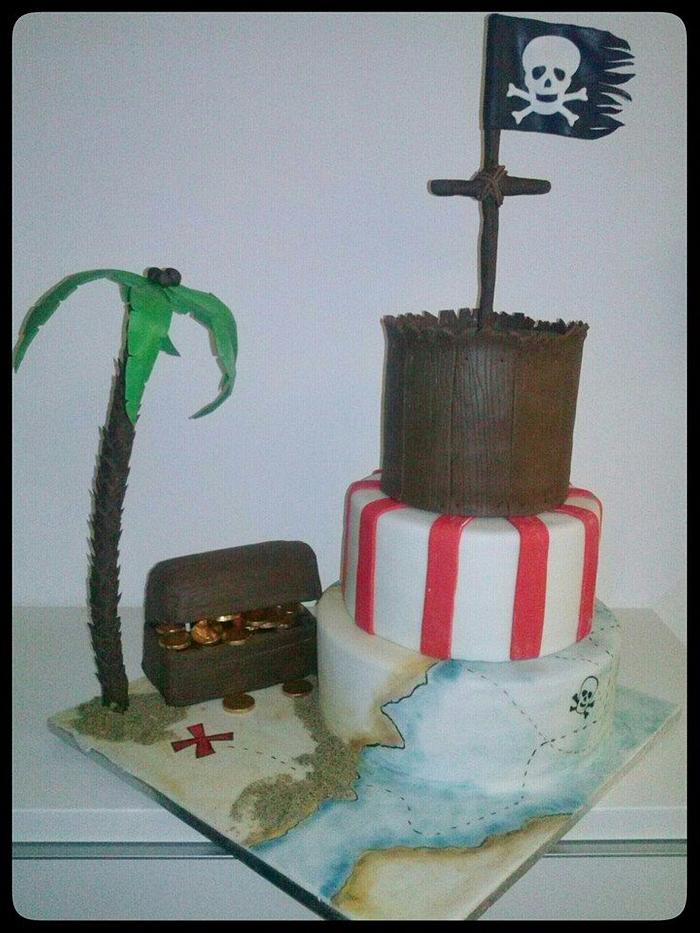 Pirate themed cake