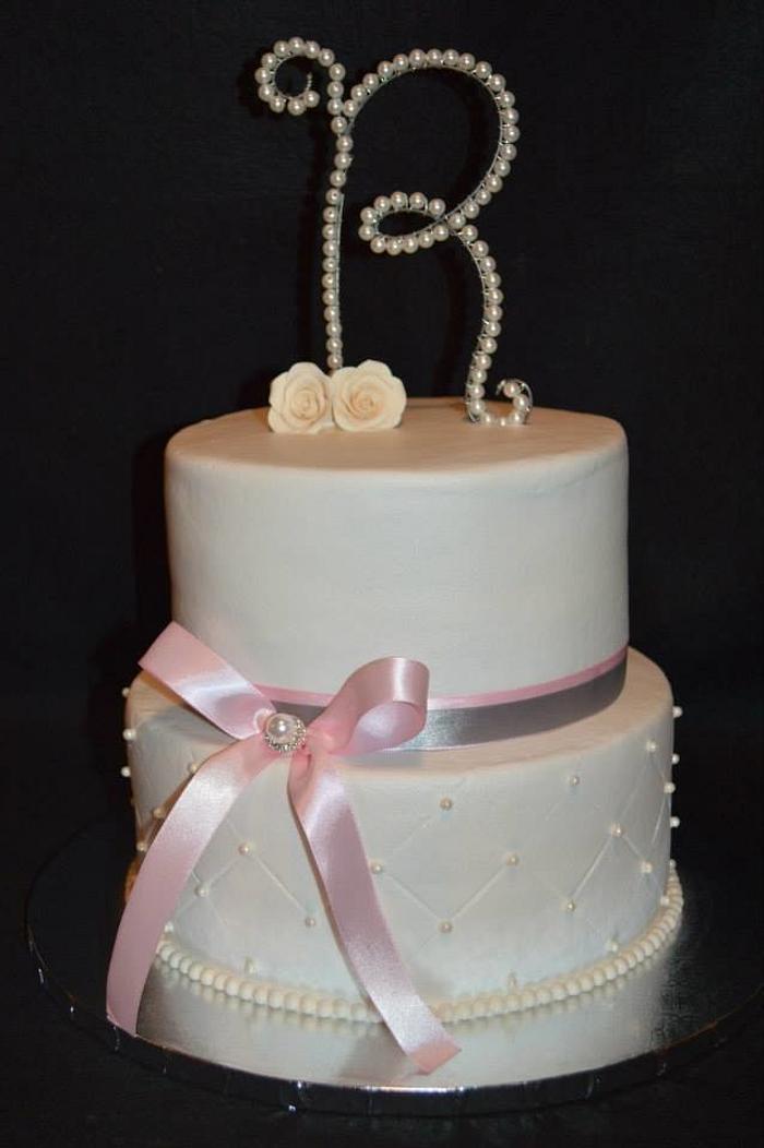 Vintage Bridal Shower cake
