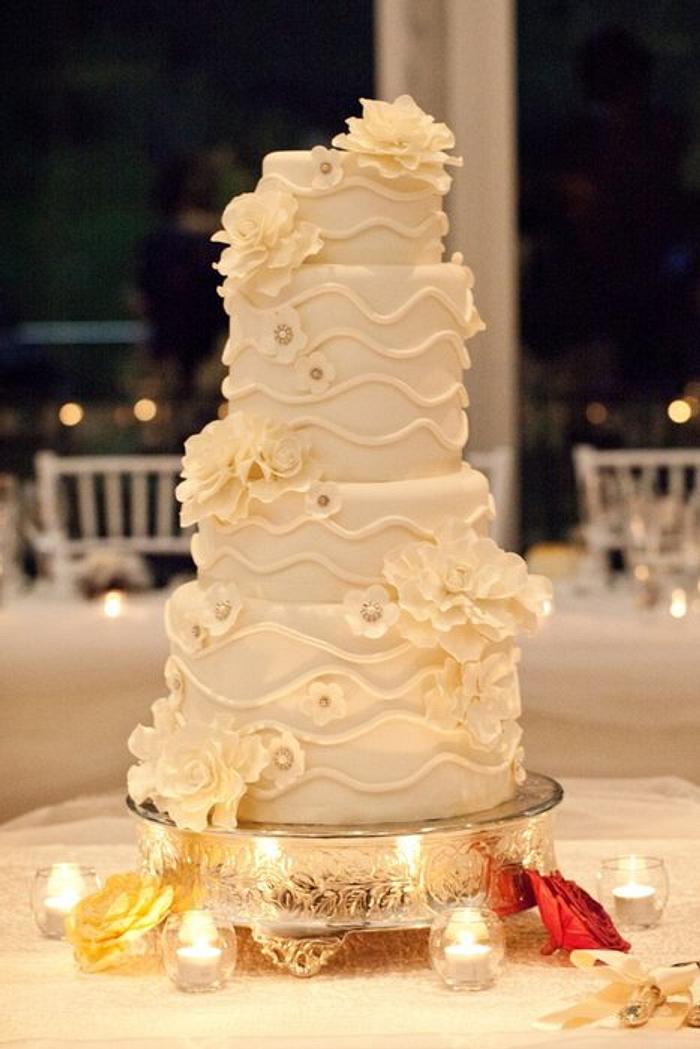 My first ever wedding cake yahoooooo