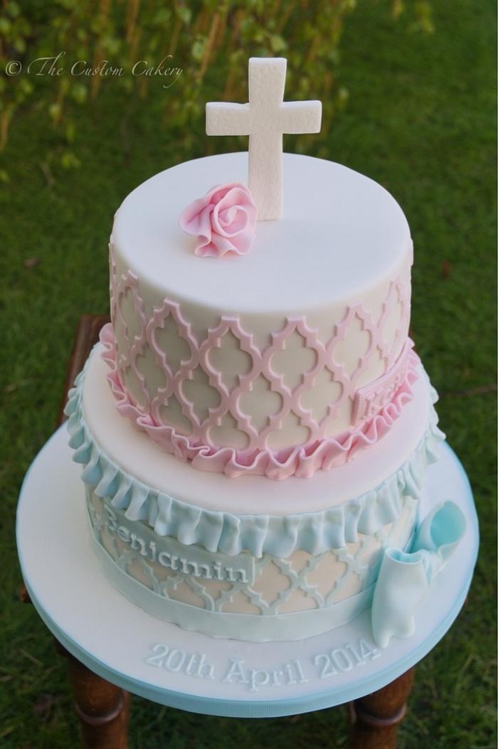 Joint Baptism Cake