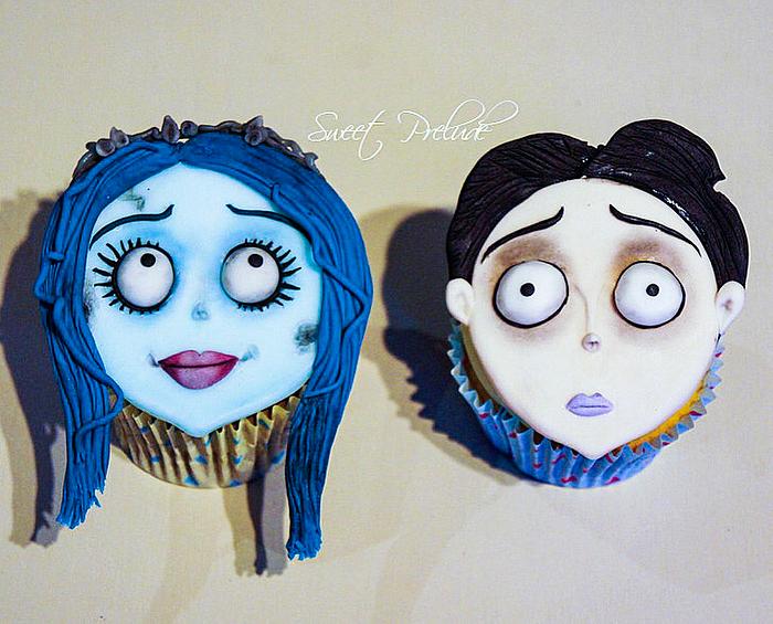Corpse Bride cupcakes