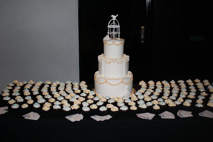 Towering Wedding cake