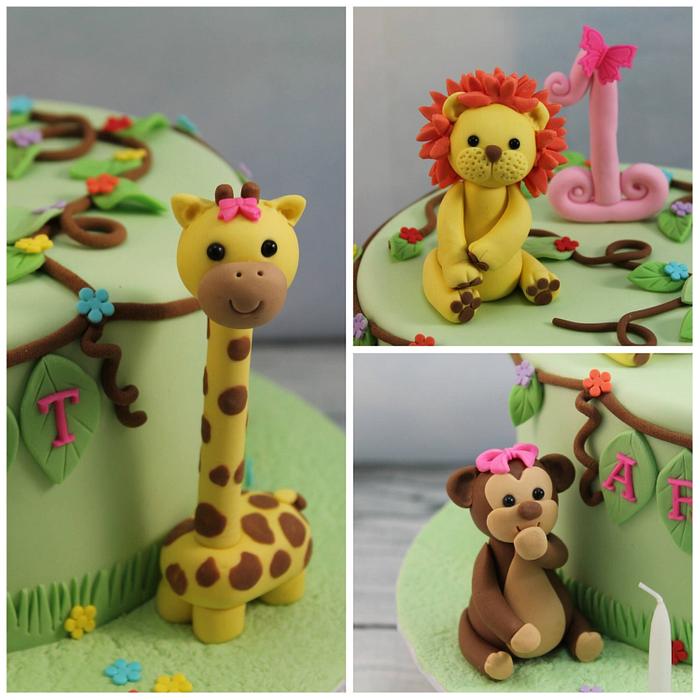 Jungle animal toppers
