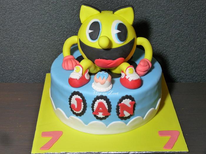 Pacman and the ghostly adventures cake