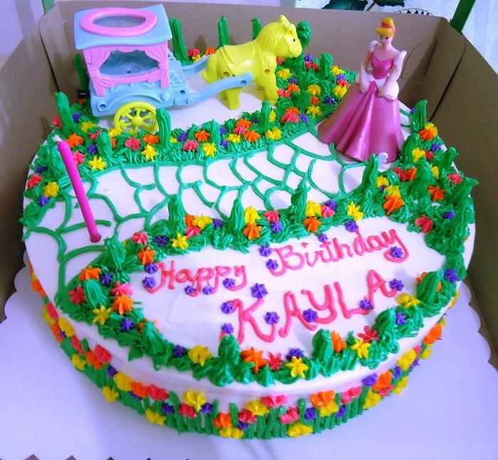 A Princess and Her Carriage Cake