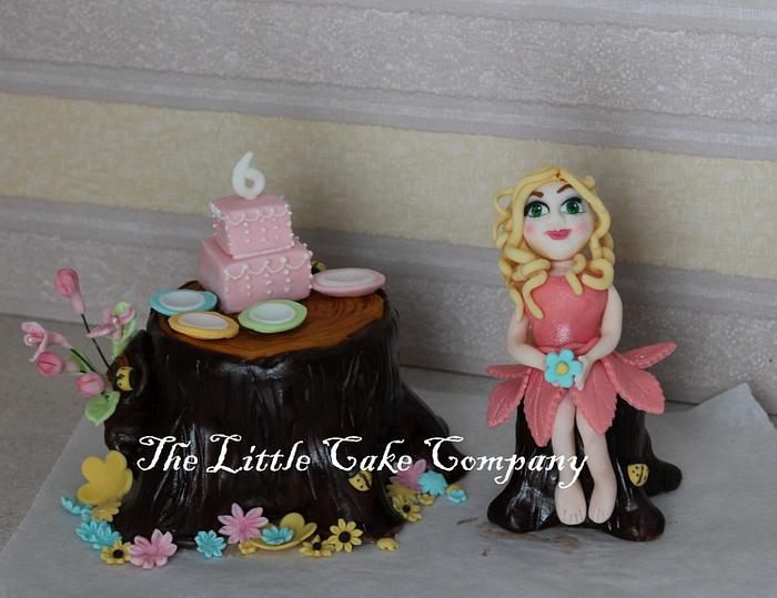 fairy garden cake topper
