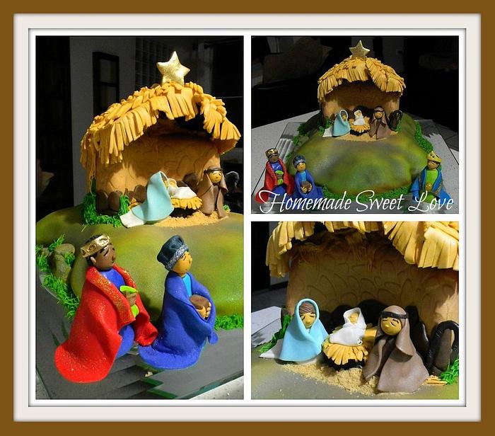 Wise Men and Nativity Cake