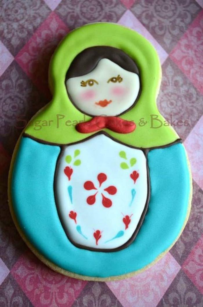 Nesting dolls/Matryoshka dolls cookies