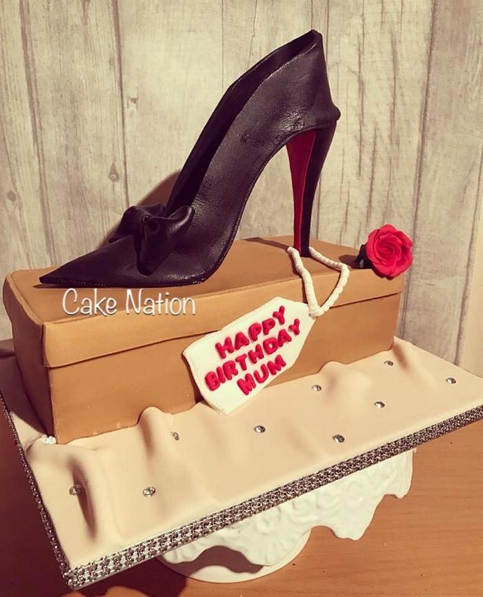 Louboutin High Heel Shoe Cake 