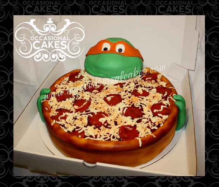 TMNT Pizza Cake