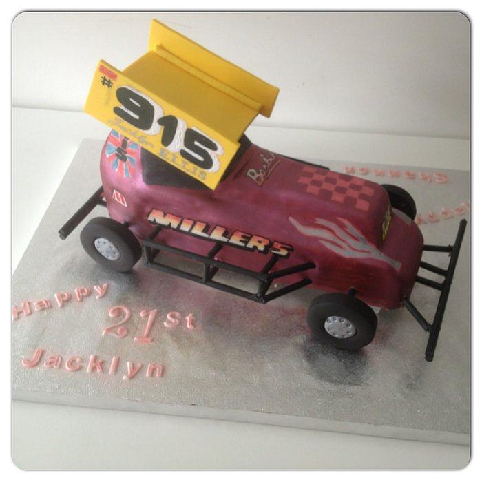 3D Stock Car Cake