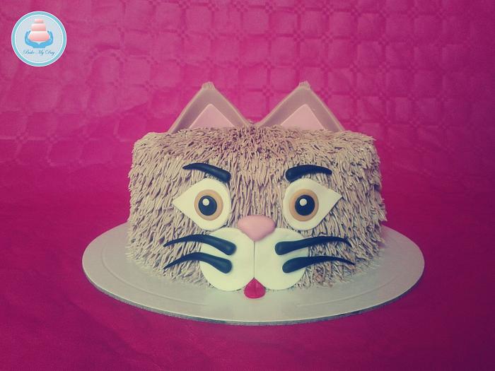 Buttercream Cat Cake