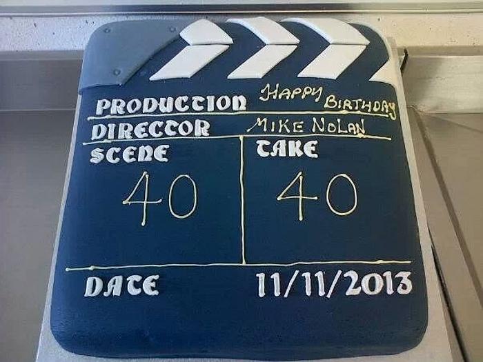 Clapperboard .