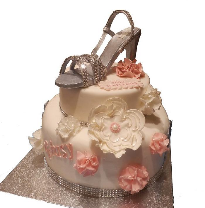 birthday cake with shoe