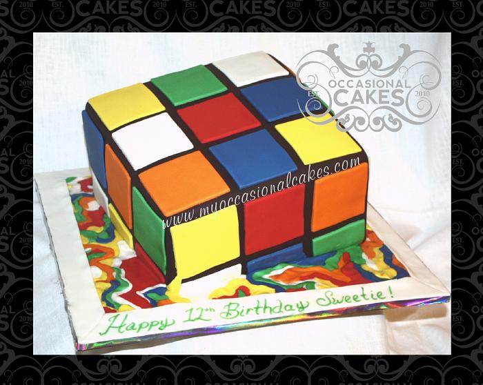 Rubix Cube Cake | Exercises in Glucose Replenishment: My weekly experiments  in baking