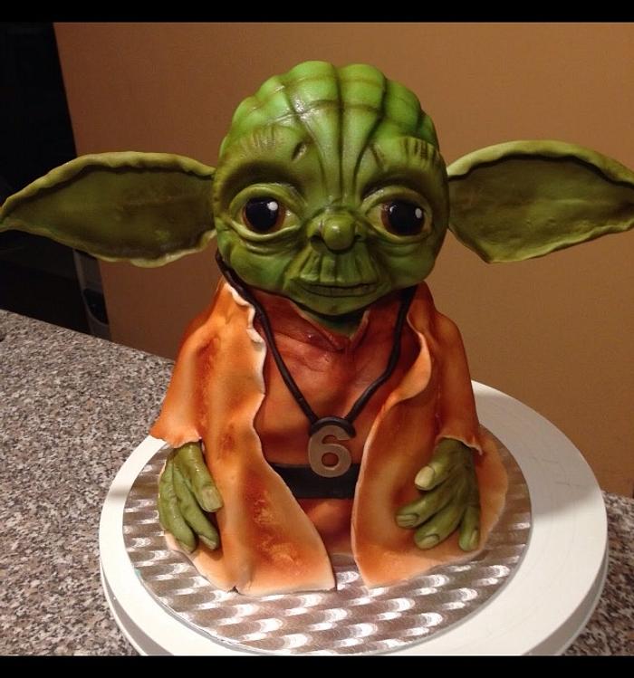 Mistr Yoda cake