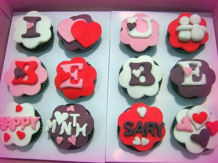 pre valentines cupcake toppers