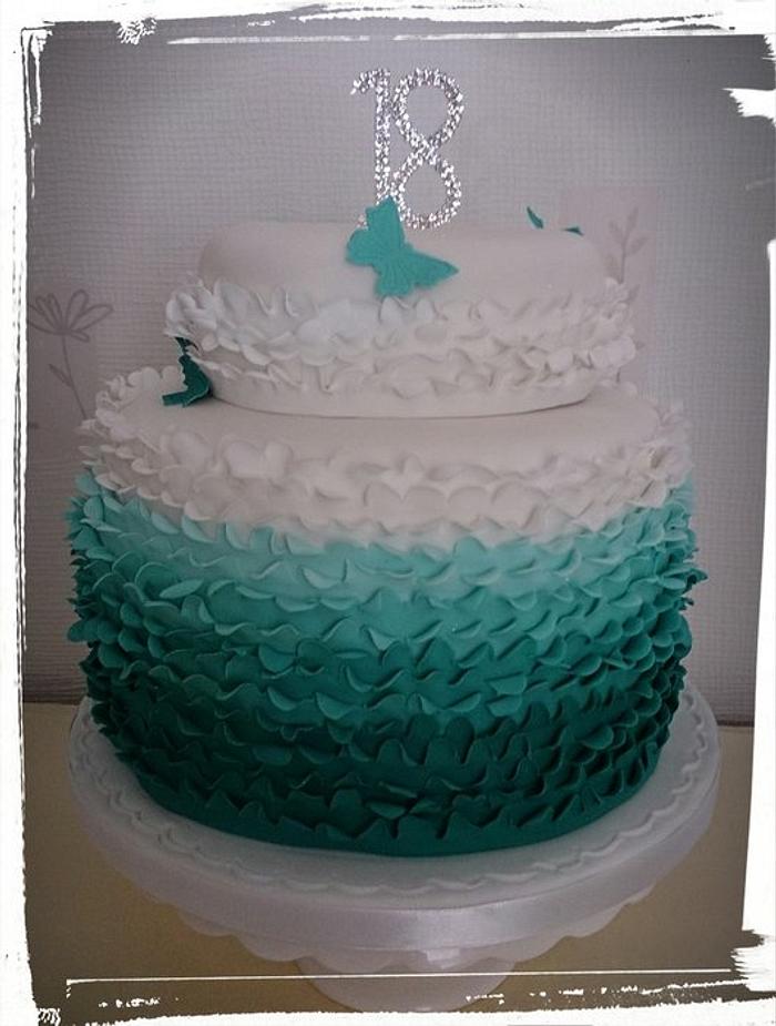 Ruffle cake