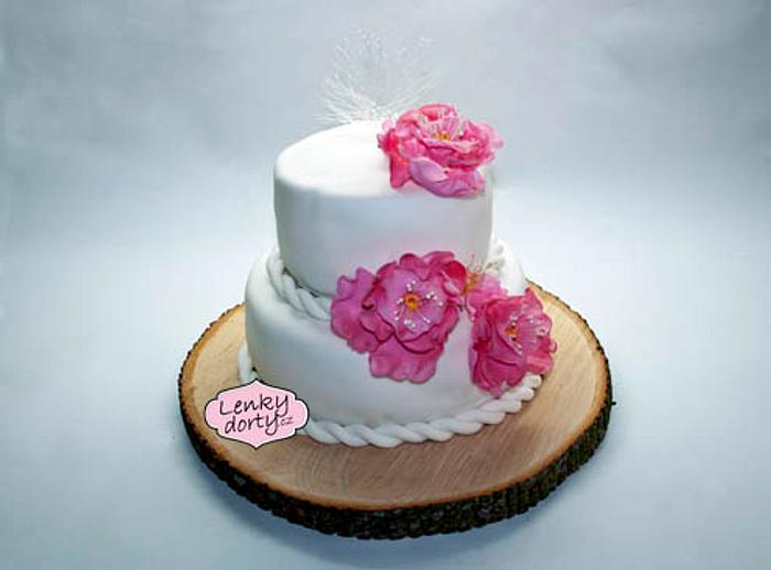 Cake with rose
