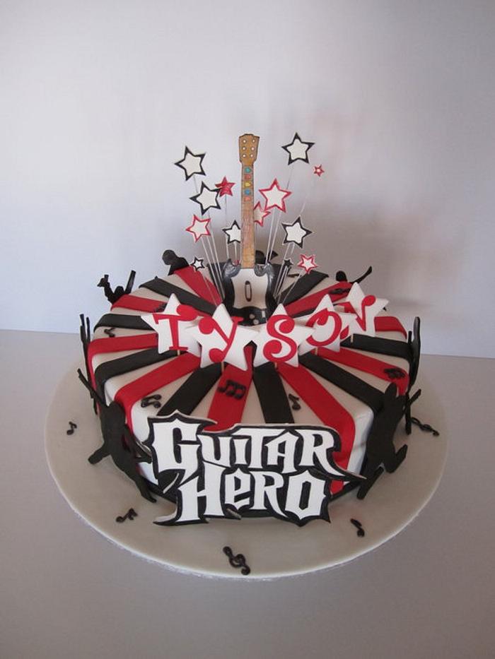 Guitar Hero cake